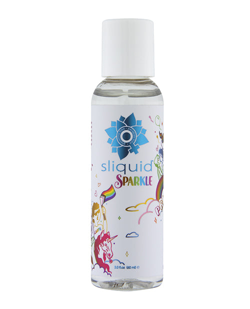 Sliquid Naturals Sparkle Pride Water Based Lube - 2 oz - Empower Pleasure