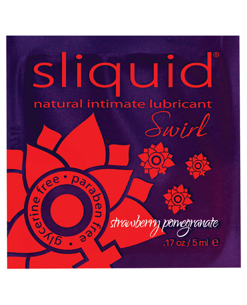 Sliquid Swirl Lubricant Pillow - .17 oz Strawberry Pomegranate - Empower Pleasure