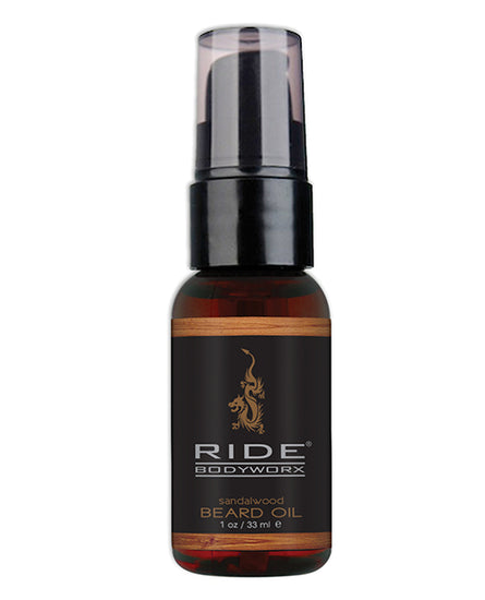 Sliquid Ride Bodyworx Beard Oil - 1 oz Sandalwood - Empower Pleasure