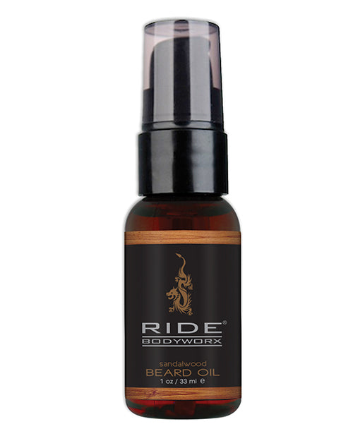 Sliquid Ride Bodyworx Beard Oil - 1 oz Sandalwood - Empower Pleasure