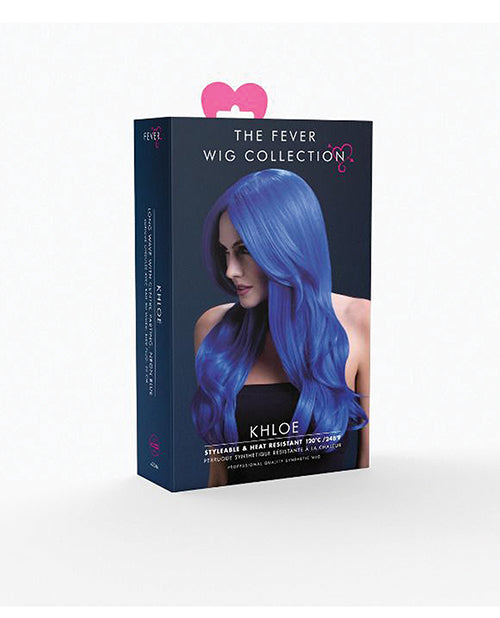 Smiffy The Fever Wig Collection Khloe - Neon Blue
