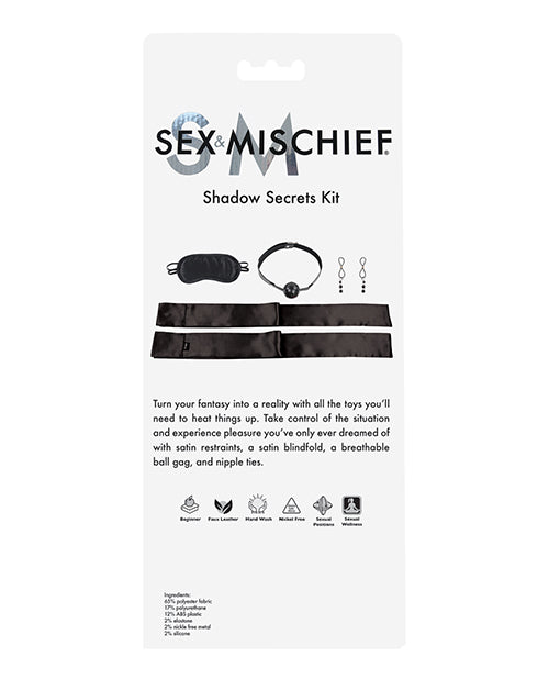 Sex & Mischief Shadow Secrets Kit - Black - Empower Pleasure