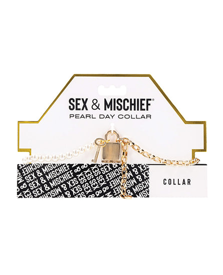 Sex & Mischief Pearl Day Collar - Empower Pleasure