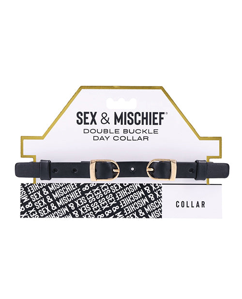 Sex & Mischief Double Buckle Day Collar - Empower Pleasure