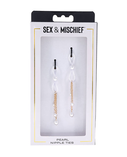 Sex & Mischief Pearl Nipple Ties - Empower Pleasure