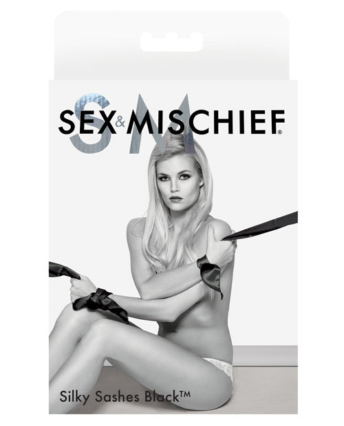 Sex & Mischief Silky Sash Restraints - Empower Pleasure