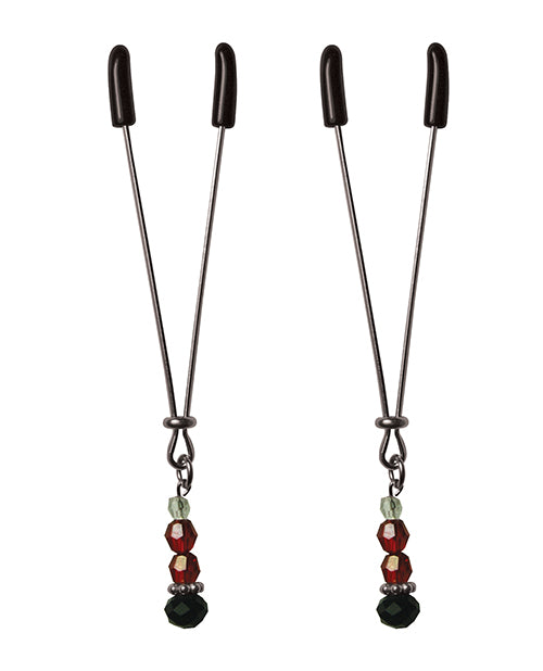 Sexperiments Ruby Black Nipple Clamps - Empower Pleasure