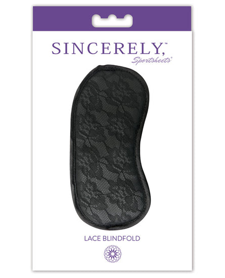 Sincerely Lace Blindfold - Black - Empower Pleasure