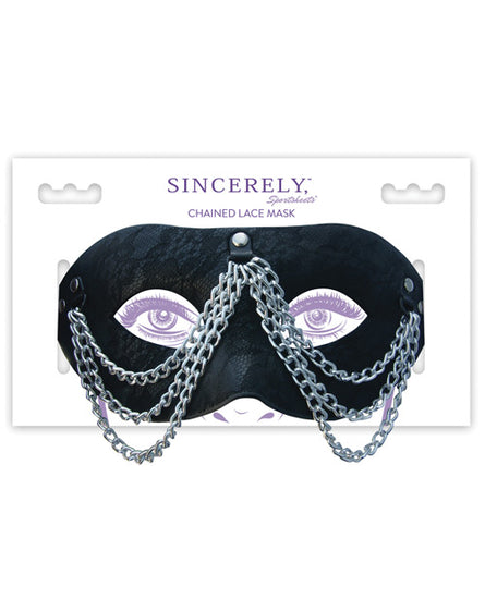 Sincerely Chained Lace Mask - Empower Pleasure