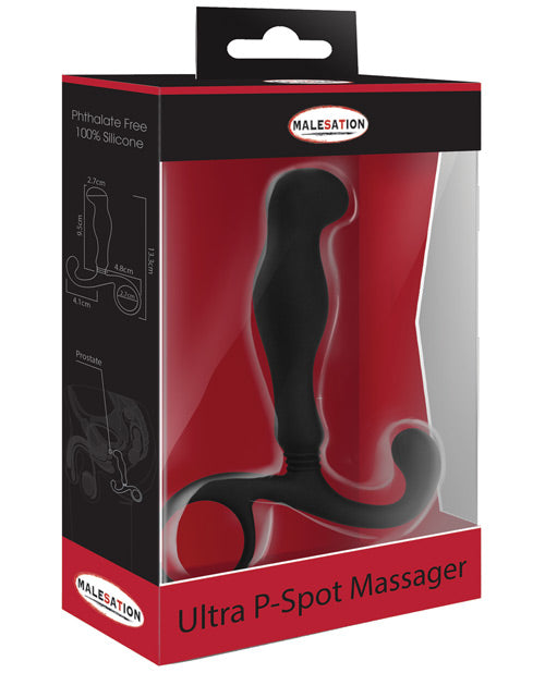 MALESATION Ultra P Spot Massager - Black - Empower Pleasure