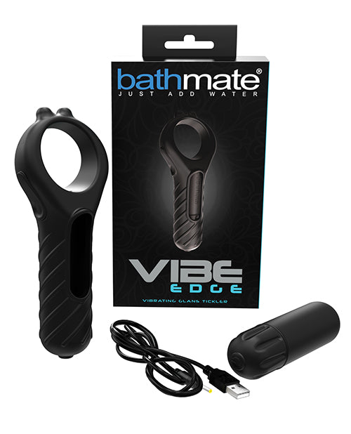Bathmate Vibe Edge Glans Tickler - Black - Empower Pleasure