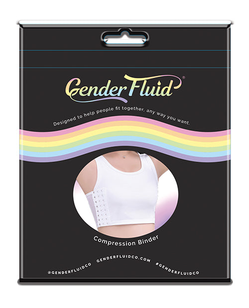 Gender Fluid Chest Compression Binder  - XXL White - Empower Pleasure