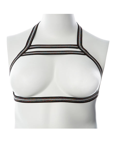 Gender Fluid Silver Lining Harness - Black/Silver - Empower Pleasure