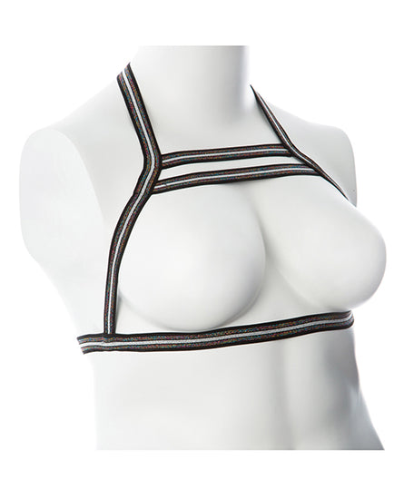 Gender Fluid Silver Lining Harness - Black/Silver - Empower Pleasure