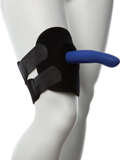 Gender Fluid Thigh Rider Strap On Harness - Black - Empower Pleasure