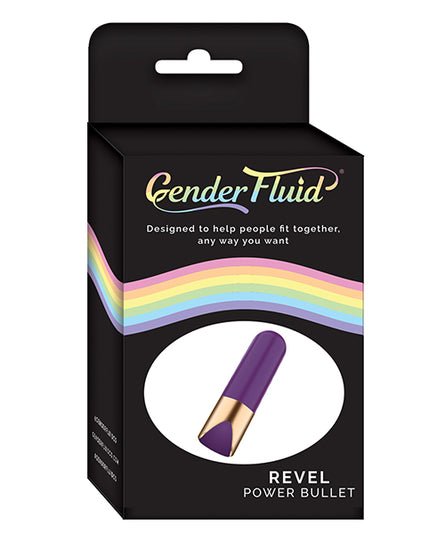 Gender Fluid Revel Power Bullet - Purple - Empower Pleasure