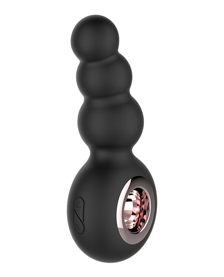 Gender Fluid Quiver Anal Ring Bead Vibe - Black - Empower Pleasure