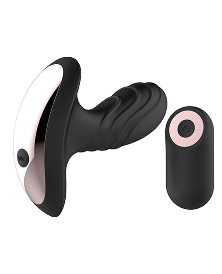 Gender Fluid Buzz Anal Vibe with Remote - Black - Empower Pleasure