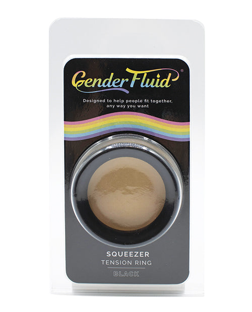 Gender Fluid Squeezer Tension Ring - Black - Empower Pleasure
