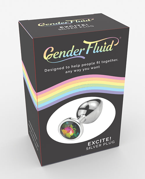 Gender Fluid Excite! Plug - Silver - Empower Pleasure