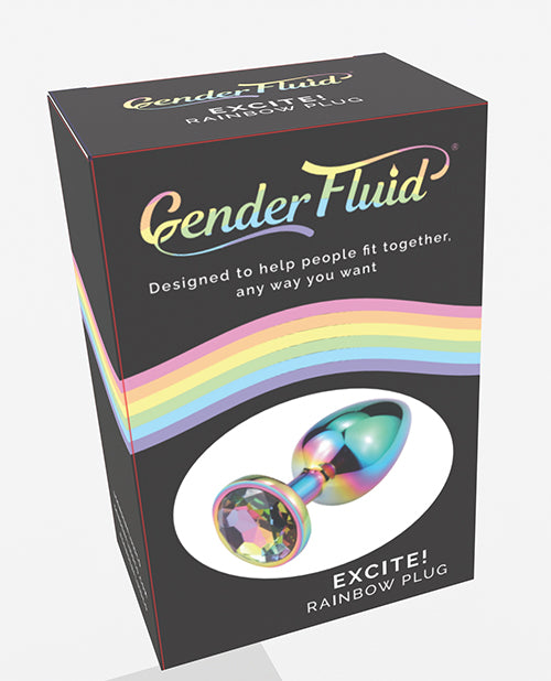 Gender Fluid Excite! Plug - Rainbow - Empower Pleasure
