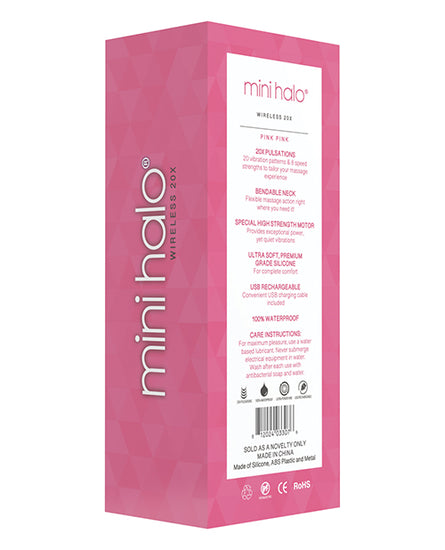 Mini Halo Wireless 20x Wand - Pink Pink - Empower Pleasure