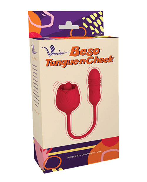 Voodoo Beso Tongue n Cheek - Red - Empower Pleasure