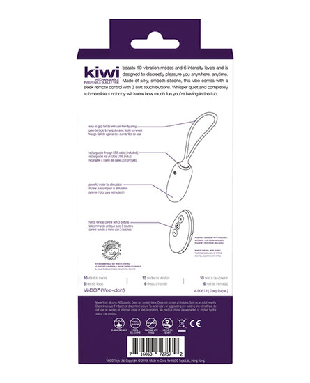 VeDO KIWI Rechargeable Insertable Bullet - Assorted Colors - Empower Pleasure