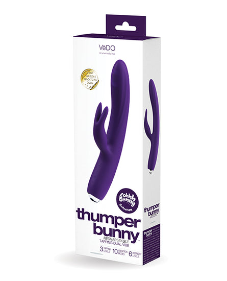 VeDo Thumper Bunny Rechargeable Dual Vibe - Assorted Colors - Empower Pleasure