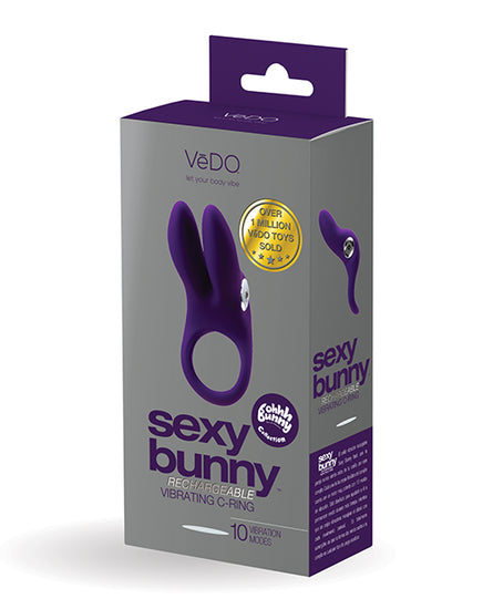 VeDO Sexy Bunny Rechargeable Ring - Deep Purple VeDO Sexy Bunny Rechargeable Ring - Deep Purple