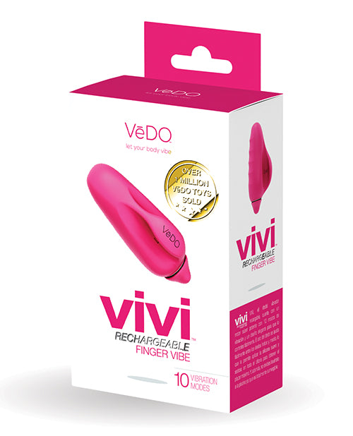 VeDO VIVI Rechargeable Finger Vibe - Foxy Pink - Empower Pleasure