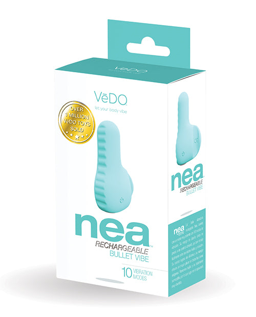 VeDO Nea Rechargeable Finger Vibe - Tease Me Turquoise - Empower Pleasure