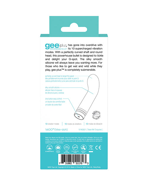 VeDO Gee Plus Rechargeable Vibe - Empower Pleasure