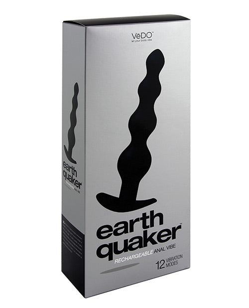 VeDO Earth Quaker Anal Vibe - Just Black - Empower Pleasure