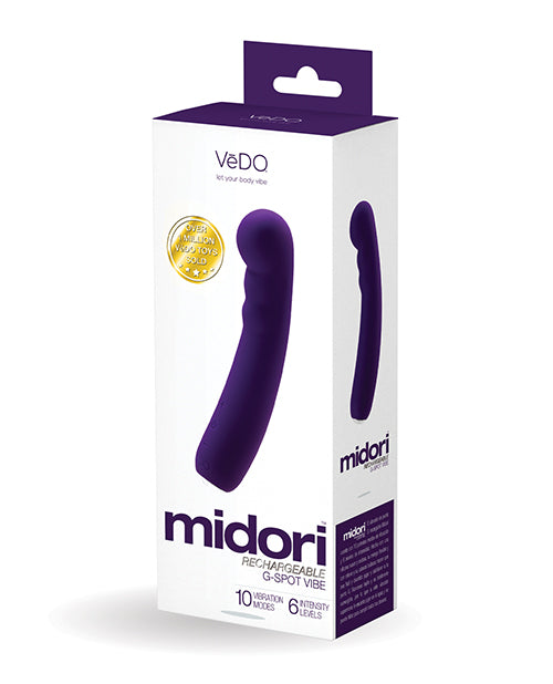VeDO Midori Rechargeable G Spot Vibe - Deep Purple - Empower Pleasure