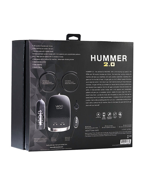 VeDO Hummer 2.0 Masturbator - Black