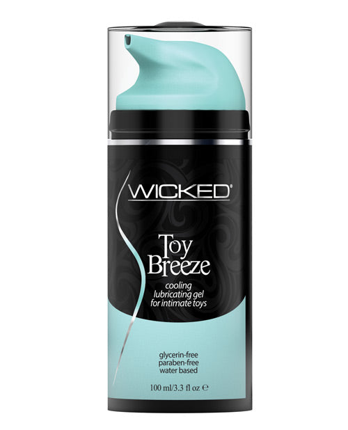 Wicked Sensual Care Toy Breeze Water Based Cooling Lubricant - 3.3 oz - Empower Pleasure