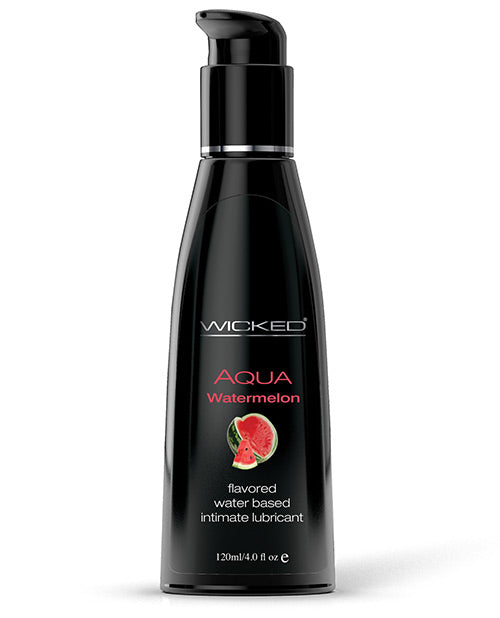 Wicked Sensual Care Aqua Water Based Lubricant - 4 oz Watermelon - Empower Pleasure