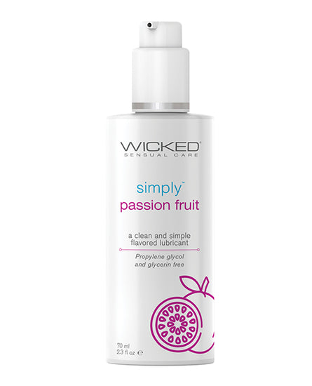 Wicked Sensual Care Simply Water Based Lubricant - 2.3 oz Passion Fruit - Empower Pleasure