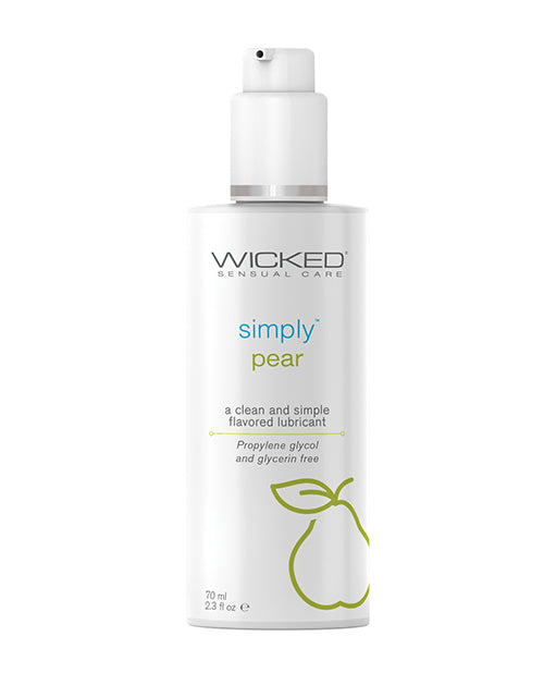 Wicked Sensual Care Simply Water Based Lubricant - 2.3 oz Pear - Empower Pleasure
