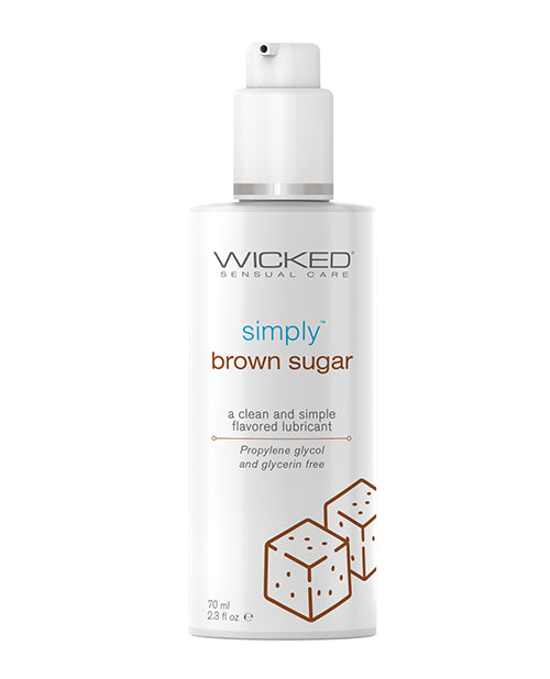 Wicked Sensual Care Simply Water Based Lubricant - 2.3 oz Brown Sugar - Empower Pleasure