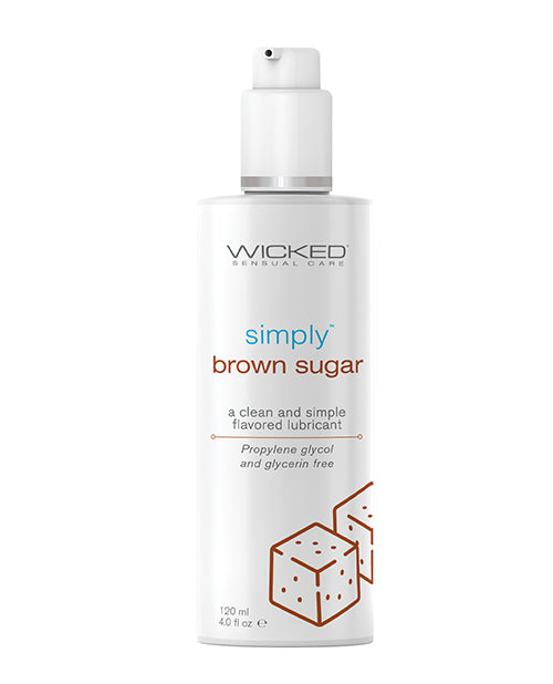 Wicked Sensual Care Simply Water Based Lubricant - 4 oz Brown Sugar - Empower Pleasure