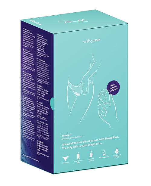 We-Vibe Moxie+ Panty Vibe - Aqua - Empower Pleasure