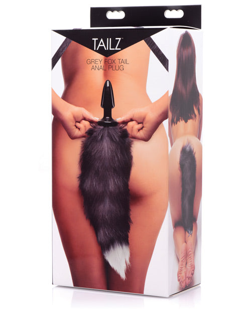 Tailz Grey Fox Tail Anal Plug - Empower Pleasure