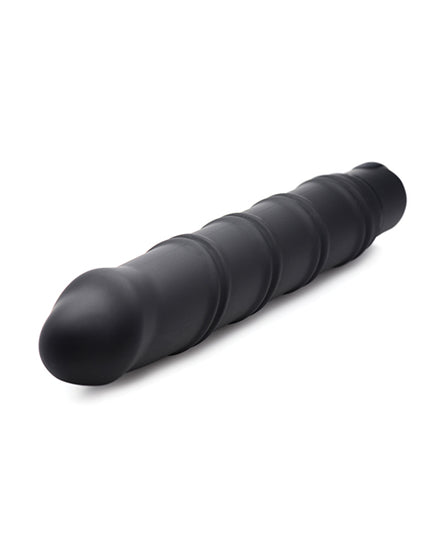 Bang! XL Bullet & Swirl Silicone Sleeve - Black - Empower Pleasure