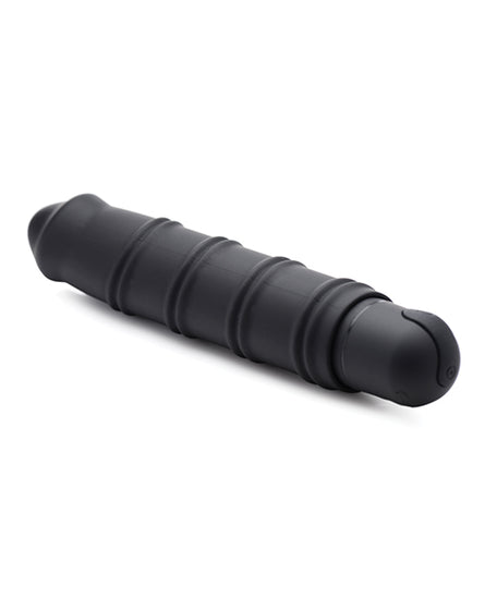Bang! XL Bullet & Swirl Silicone Sleeve - Black - Empower Pleasure