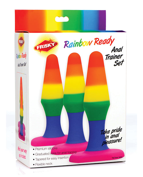 Frisky Rainbow Silicone Anal Trainer Set - Empower Pleasure