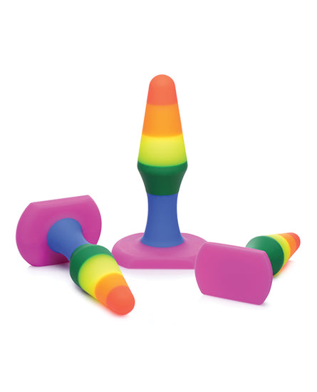 Frisky Rainbow Silicone Anal Trainer Set - Empower Pleasure
