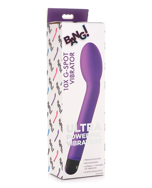 Bang! 10X G Spot Vibrator - Purple - Empower Pleasure