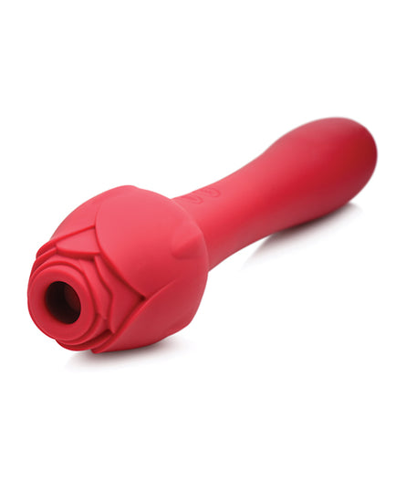 Inmi Bloomgasm Sweet Heart Rose 5X Suction Rose & 10X Vibrator - Red - Empower Pleasure